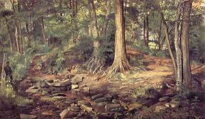 Young Girl at Forest Spring by Charles Lewis Fussell