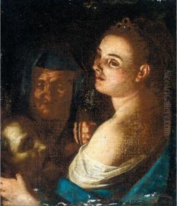 Judith With The Head Of Holofernes And Her Maidservant by Gaspare Traversi