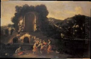 Paesaggio Con Danza Di Contadini by Antonio Travi Il Sordo Di Sestri