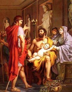 Themistocle, Banni D'Athenes, Se Rend Suppliant Chez Admete, Roi Des Molosses (Themistocles, Banished from Athens, Goes Begging in Admete, to the King Of Molosses)