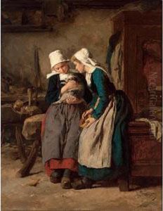Feeding The Puppy by Jules Trayer