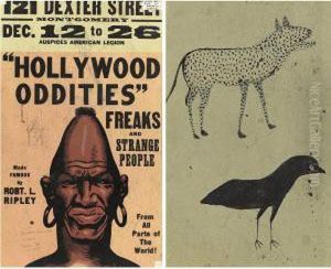 The Leopard And The Black Bird by Bill Traylor