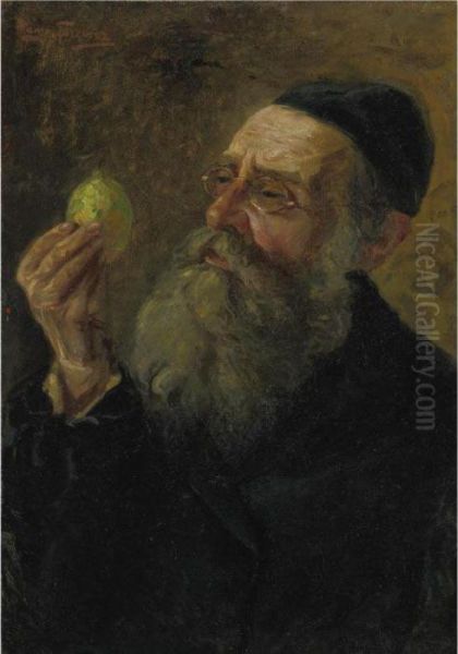 Inspecting The Etrog - view 1