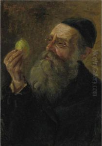 Inspecting The Etrog by Maurycy Trebacz