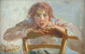 Portret Dziewczyny by Maurycy Trebacz