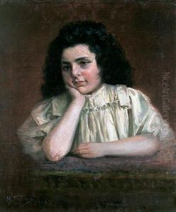 Portret Dziewczynki, 1906 R. Portret Dziewczynki, 1906 R.