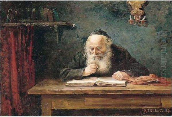 Rabbi At Study - view 1