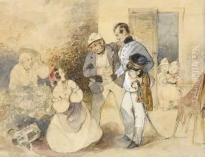 Uberraschender Besuch. by Friedrich Johann Treml