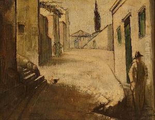 Figures On A Street - view 1