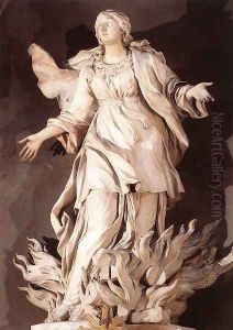 The Death of St Agnes by Ercole Ferrata