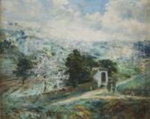 Paisagem Com Amendoeiras Em Flor