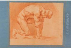 Etude D""""""""homme Accroupi by Louis Rolland Trinquesse