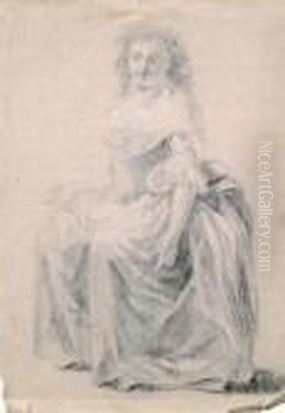 Portrait De Femme Assise - view 1