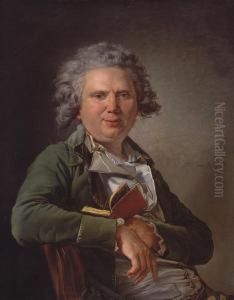 Portrait D'homme Au Gilet Vert by Louis Rolland Trinquesse