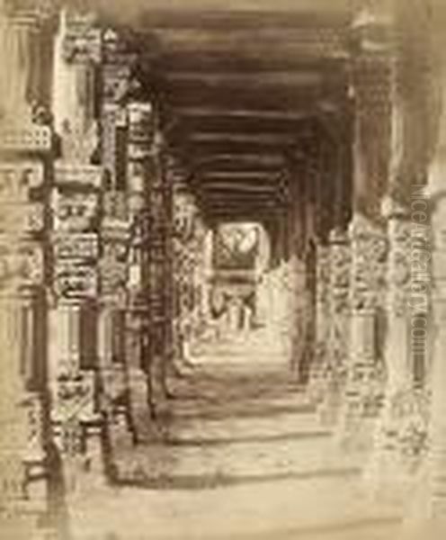 Colonnade Near The Qutb Minar - view 1
