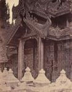 Temple Porch Detail, Burma Temple Porch Detail, Burma