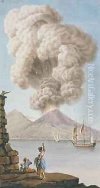 Eruption of Vesuvius - view 1