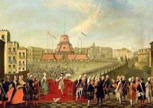 Fete at Naples on the Occasion of the Marriage of King Ferdinand I 1751-1825 to the Archduchess Maria Carolina of Austria 1752-1814 by Pietro Fabris