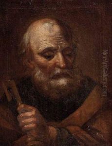 Der Hl. Petrus Mit Dem Himmelsschlussel