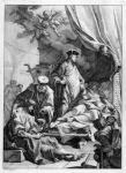 Maria, Von Engeln Getrostet - Kranke Im Spitale - view 1