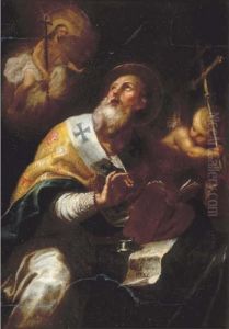 The Vision Of Saint Paul by Paul Troger