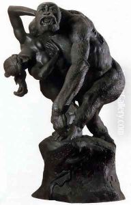 Gorilla carrying off a Woman Gorilla carrying off a Woman
