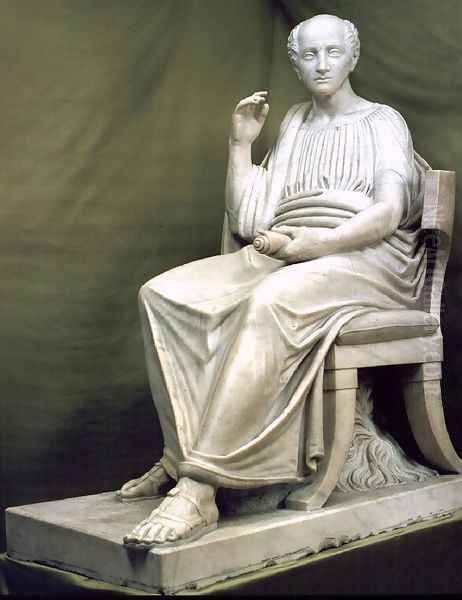 Statue of Poet Ferenc Kolcsey - view 1
