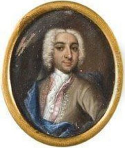 Portrait De Gentilhomme En Habit Beige by Cornelis Troost