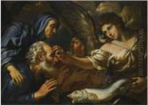 The Healing Of Tobias by Girolamo Troppa