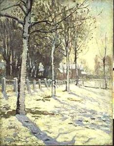 Poplars in the Snow by Alice Taite Fanner