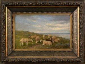 Pastoral Landscape With Sheep by Newbold Hough Trotter