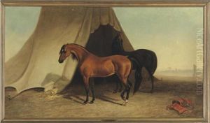 Two Arabs By A Tent