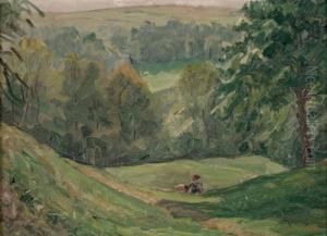 Ruhende Am Wiesenhang by Wilhelm Heinrich Trutbner