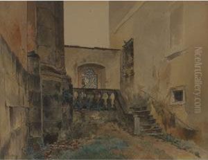 Garden Scene by Wilhelm Heinrich Trutbner