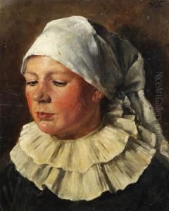Weibliches Bildnis Mit Halskrause Und Kopftuch