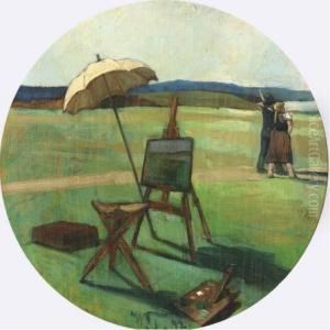 The Painter's Easel by Wilhelm Heinrich Trutbner