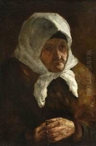 Alte Bauersfrau Mit
 Kopftuch
