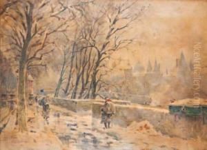 Quai De Seine by Fernand Fortune Truffaut