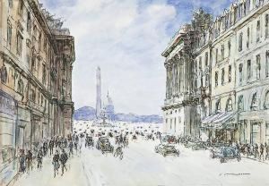 Paris, La Rue Royale Et La Concorde by Fernand Fortune Truffaut