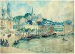 Le Port De Trouville by Fernand Fortune Truffaut