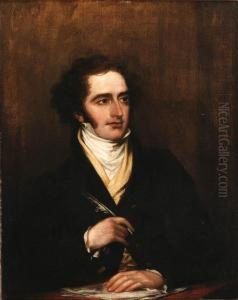 Portrait Of Dr. Edward Marcellin by John Trumbull