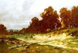 Landschaft Bei Barbizon (Barbizon Landscape) by Otto Frolicher