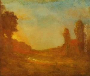 Autumn Sunset by Dwight William Tryon