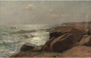 Along The Coast, South Dartmouth, Massachusetts (rocky Coast At Dawn)