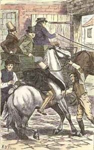 Mr Winkle mounts his Steed by Arthur Burdett (Sr.) Frost