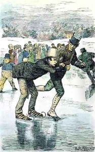 Mr Winkle on the Ice by Arthur Burdett (Sr.) Frost