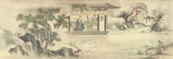 Rantei Kyokusui Zu (poetry Gathering At The Orchid Pavilion) - view 1