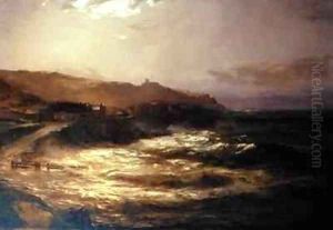 Full Moon and Spring Tide by David Farquharson