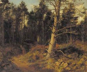 Faggot gatherer, Birnam by David Farquharson