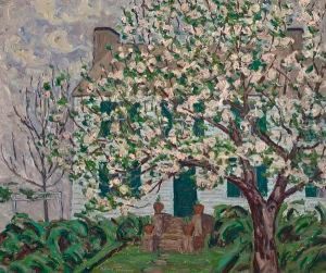 The House With Blossoms by Allen Tucker